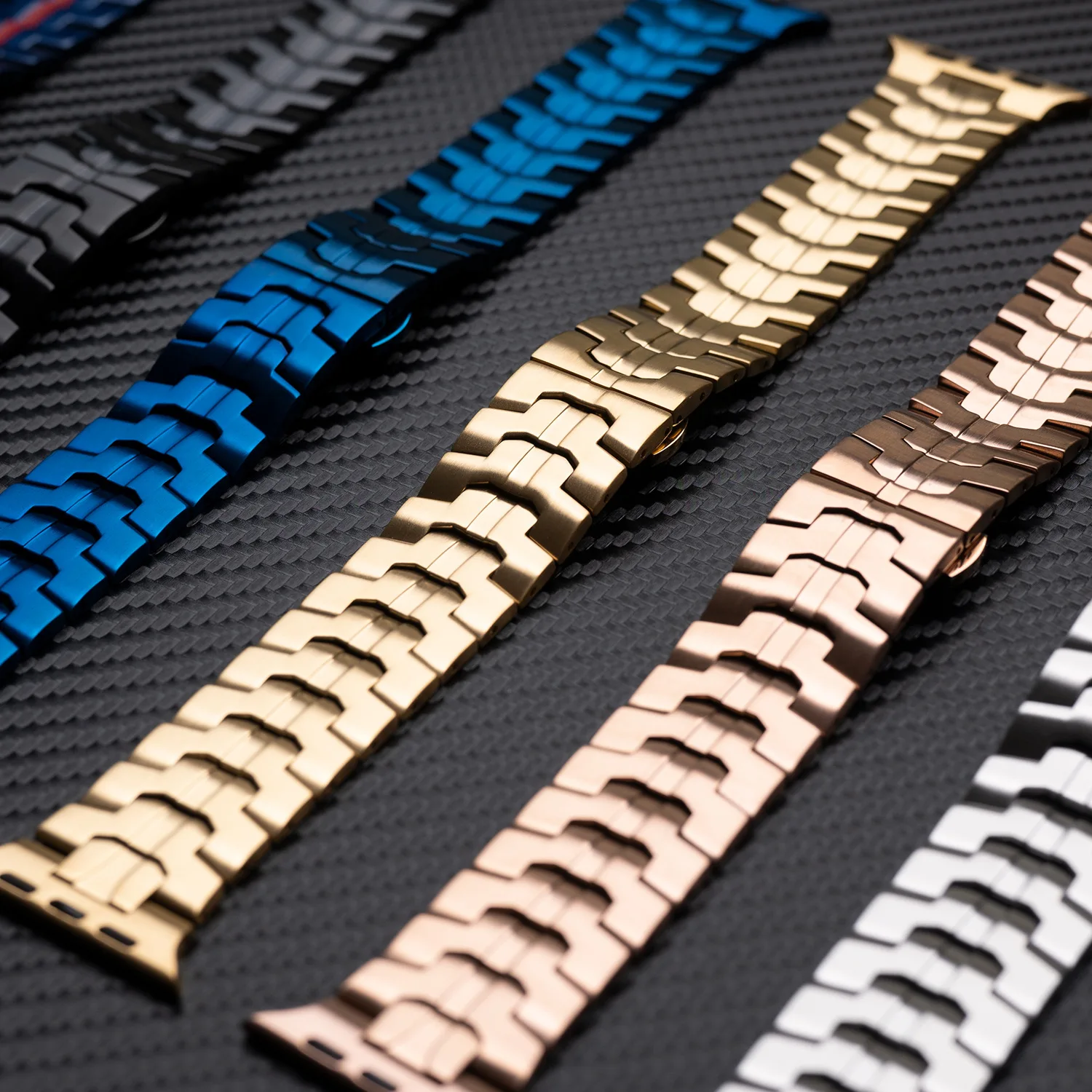 Luxury Titanium Stainless Steel Watch Strap - Premium Metal Bracelet