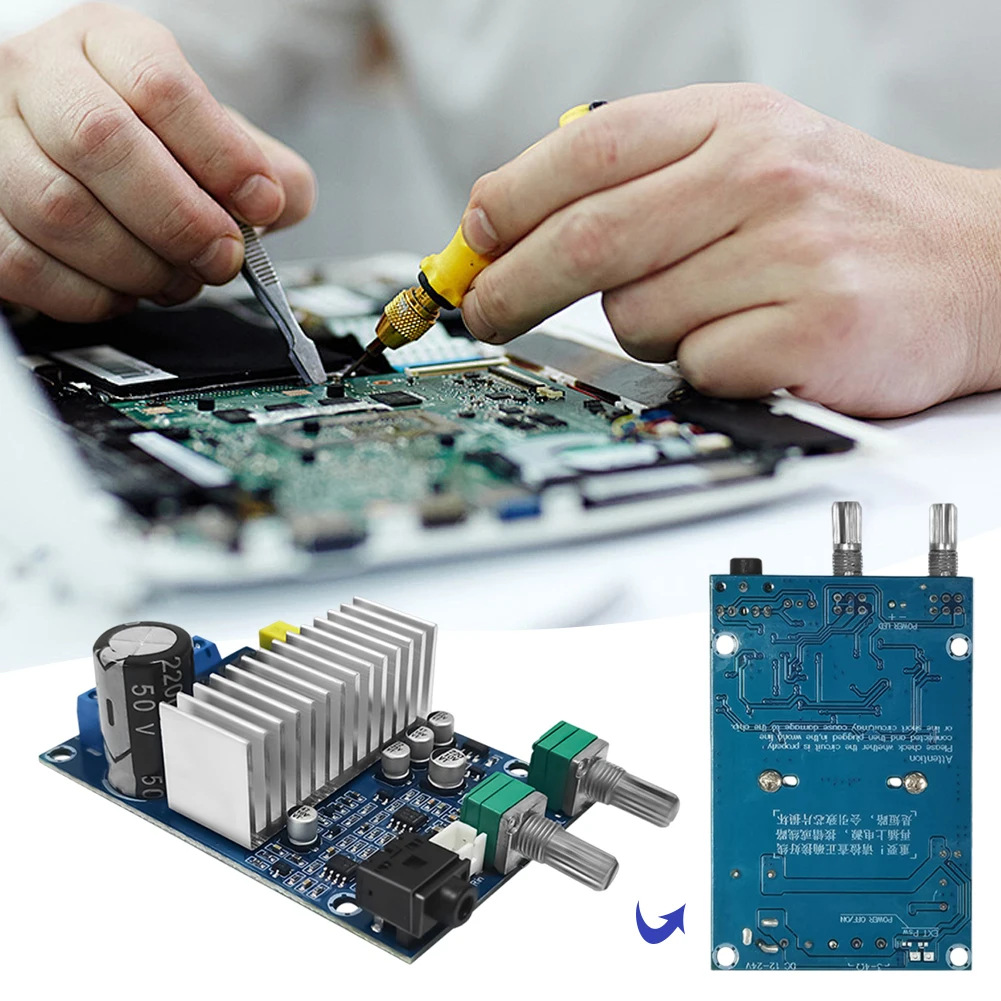 TPA3116 Subwoofer Amplifier Board DC12-24V TPA3116D2 Audio Amp Home Theater Mini Amp 100W Bass Output Home Amplifiers