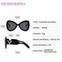 2025 nouvelle mode grand cadre oeil de chat papillon femmes lunettes de soleil de luxe concepteur hommes lunettes de soleil en plein air voyage lunettes femme UV400 5