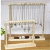 Jewelry Stand Modern Wood 24/36 Pendant Necklace Storage Rack Watches Earrings Rings Necklaces Desktop Display Stand Organizers 2