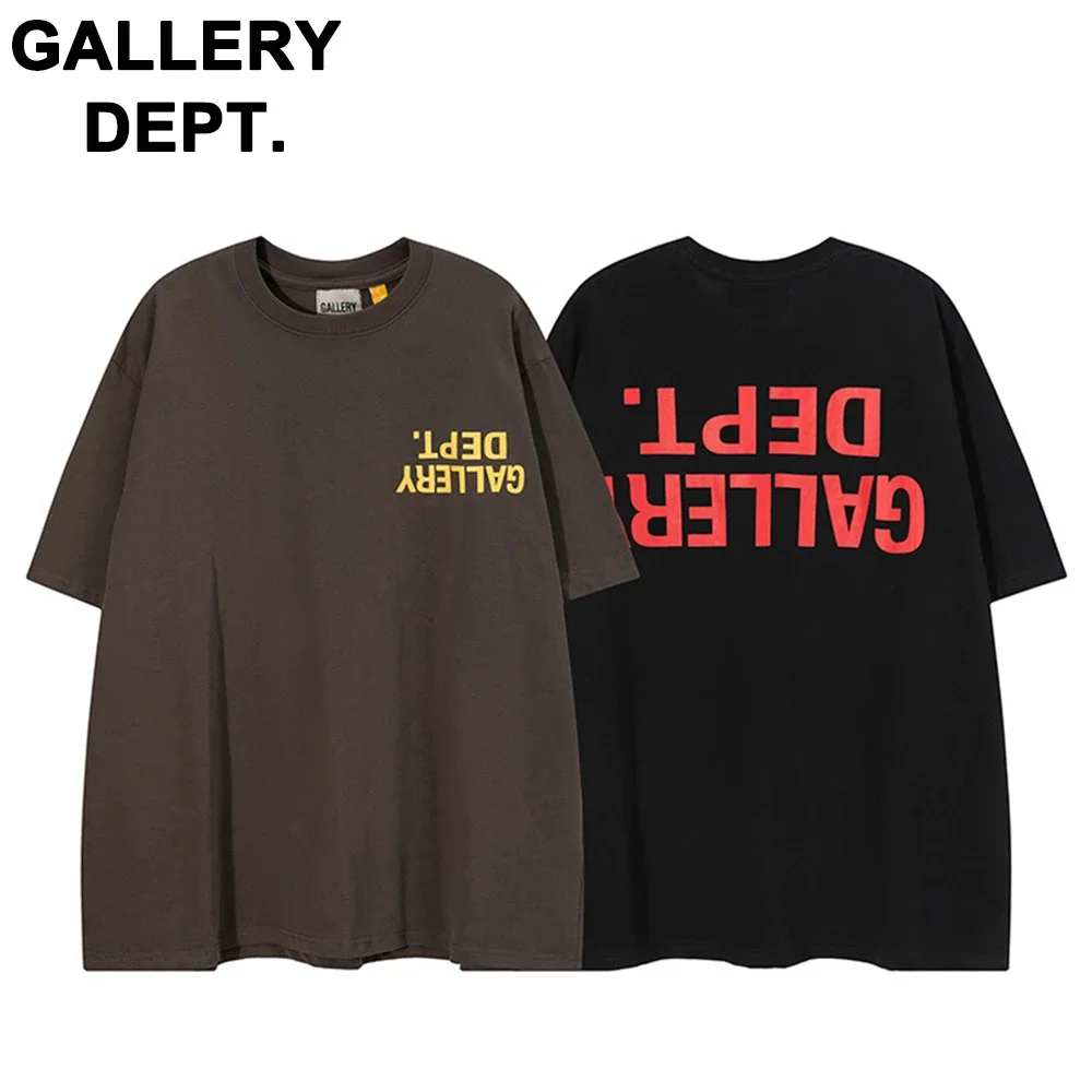 

2024 GALLERY Dept Streetwear Men T-Shirts Hand Bone Skeleton Print Summer Cotton Short Sleeve Women T Shirt