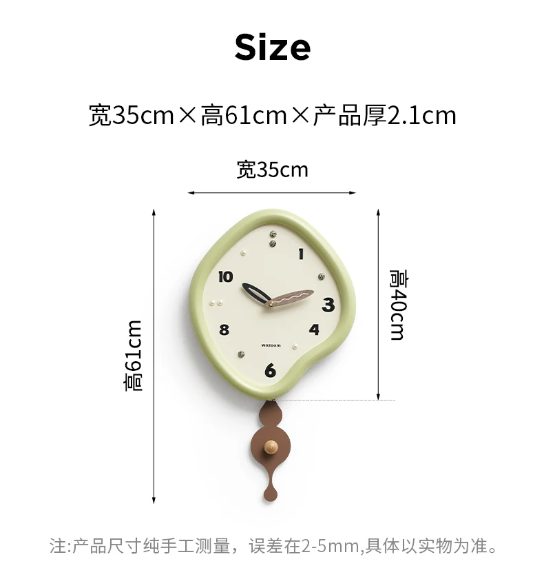 Description Picture 3 of itemAesthetic Unique Clock Advanced Sense New Creative Simple Wall Battery Decor Design Parts Minimalist Wanduhren Pendulum Clock