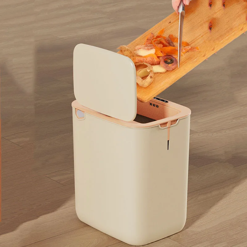 

Automatic Touchless Sensor Smart Trash Can for Kitchen Bathroom Toilet Garbage Trash Bin Waterproof USB Charge Induction Dustbin