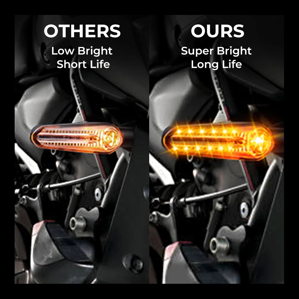

YZF R1 R6 R7 Turn Signal Light LED Flasher Indicator Directional Flasher Lamp CE Universal Waterproof For YAMAHA Motor Access