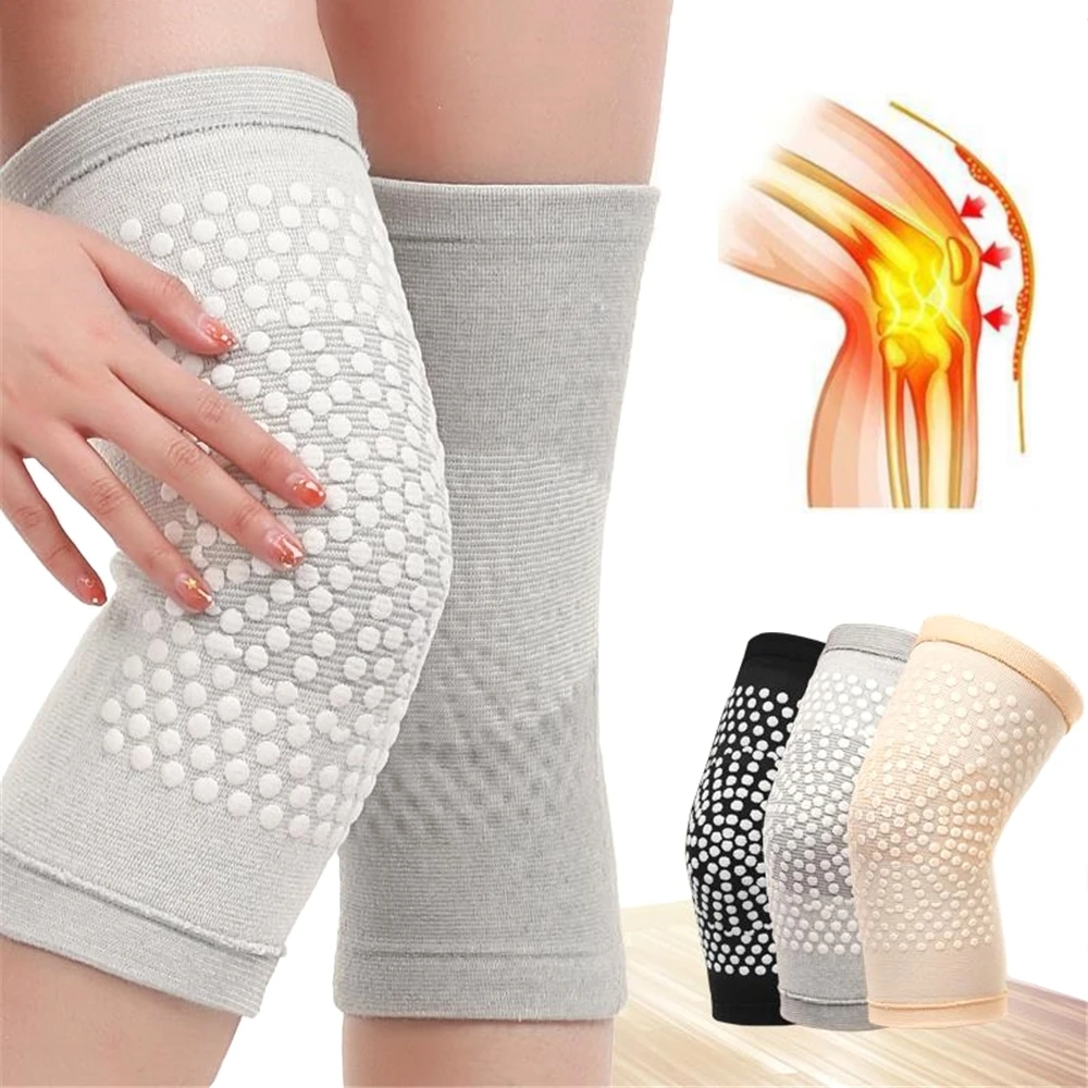 

2PCS Self Heating Support Knee Pad Knee Brace Warm for Arthritis Joint Pain Relief Injury Recovery Belt Knee Massager Leg Warmer