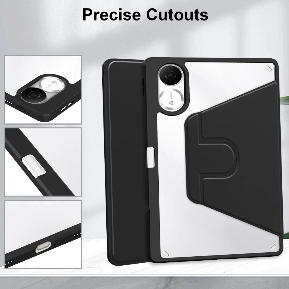 Enhanced Protective Tablet Case with Pen Holder and 360° Rotating Stand