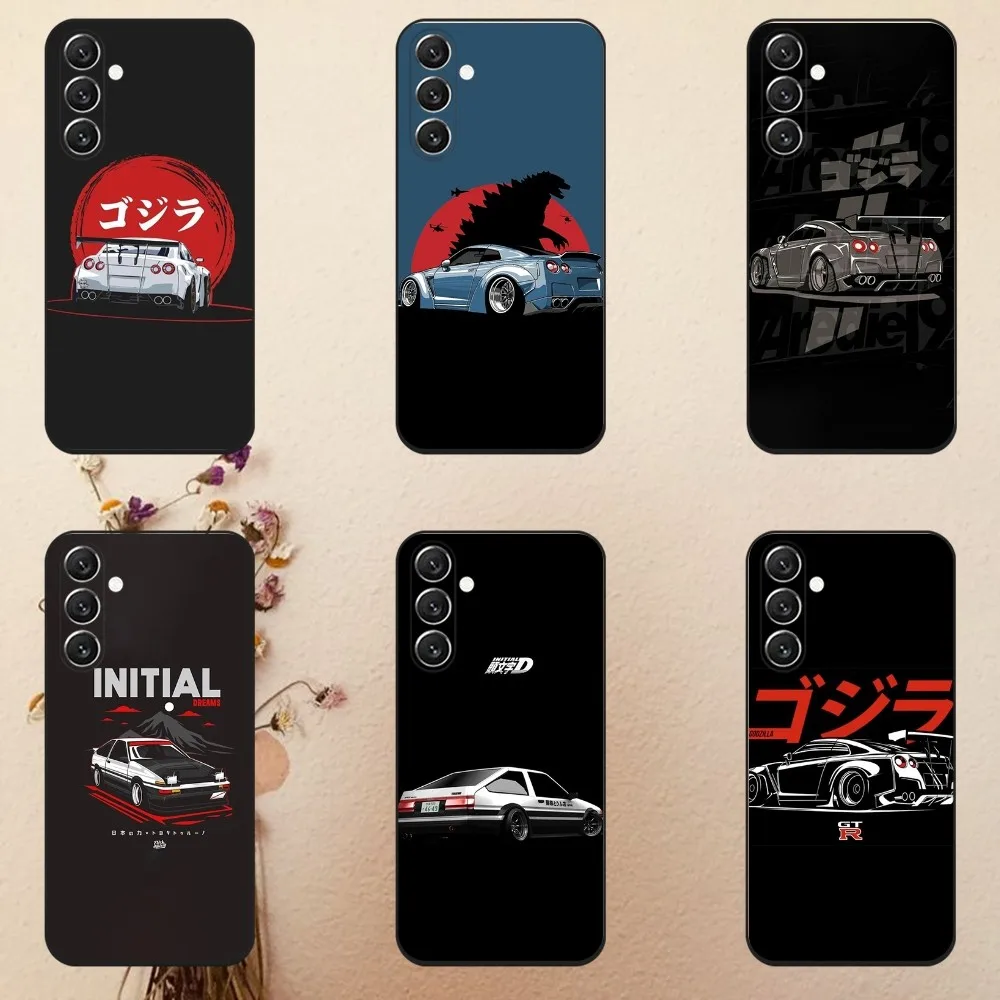 Cool Japan J-Dm Sports Car Comic Phone Case Per Samsung Galaxy A13,A21S,A22,A31,A32,A52,A53,A71,A80,A91 Soft Black Cover