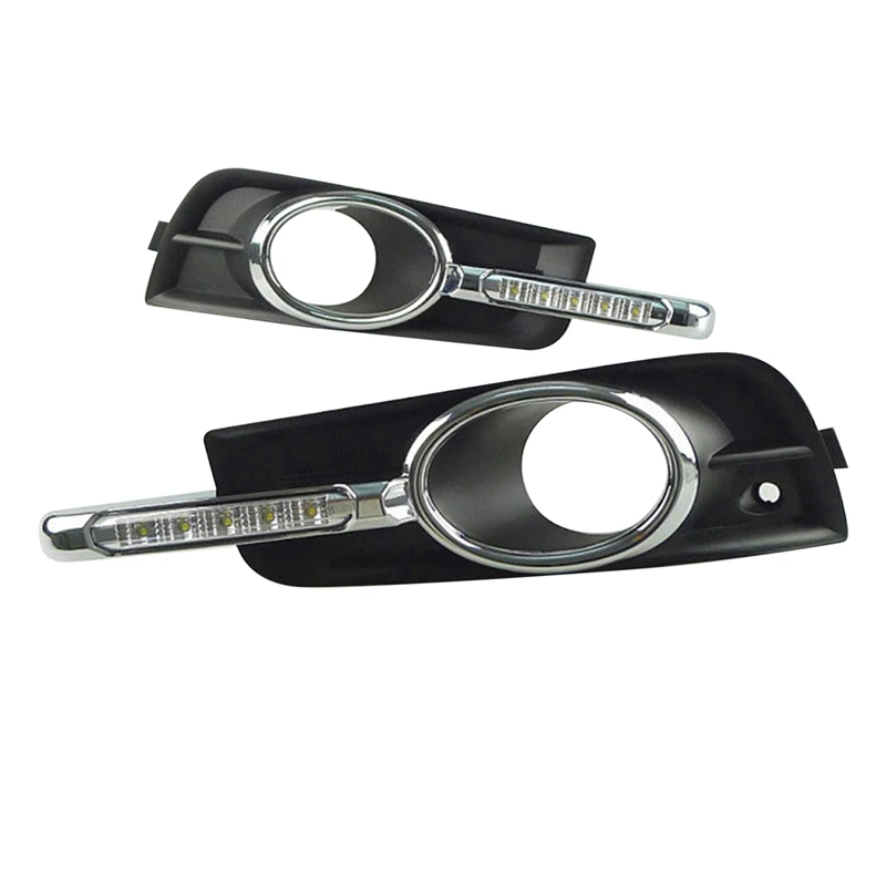 

For 09-13 Chevrolet CRUZE DRL Front Bumper Daytime Running Light With Fog Lamp Hole Turn Signal