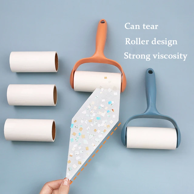 Sticky Tearable Lint Rollers Brush Reusable Lint Roller for Clothes  Furniture Pet Hair Remover Carpets Dust - AliExpress