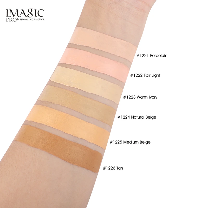 IMAGIC 6Colors Liquid Concealer Makeup Concealer Waterproof Concealer Face Concealer Concealer Cream Waterproof Long Lasting Matte Foundation Oil Control Natural Brighten Skin Cover Flaw Makeup