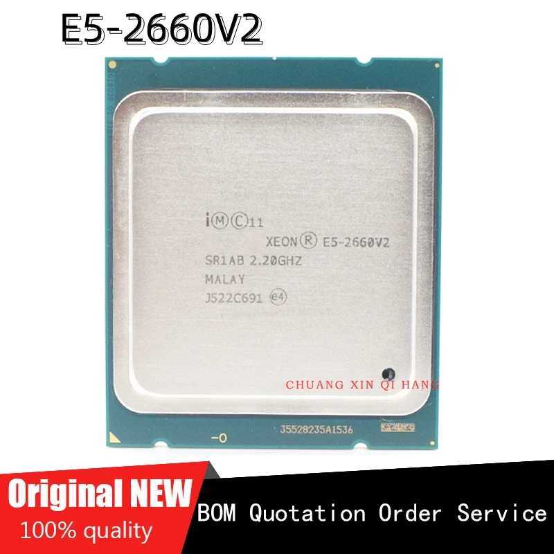 Используется для смартфонов, планшетов e5 2660v2 E5 2660 V2 SR1AB, 10-ядерный процессор, 2,20 ГГц, 25 Мб, 95 Вт
