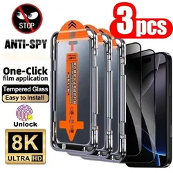 Enhanced Privacy Screen Protector with Dust - Free Installation - 3 Pack - Anti Peeping
