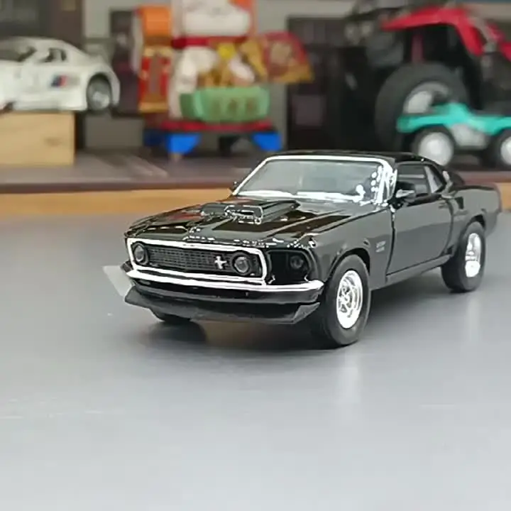 1/36 1969 Ford Mustang Boss 429 Toy Car Model Simulation Alloy