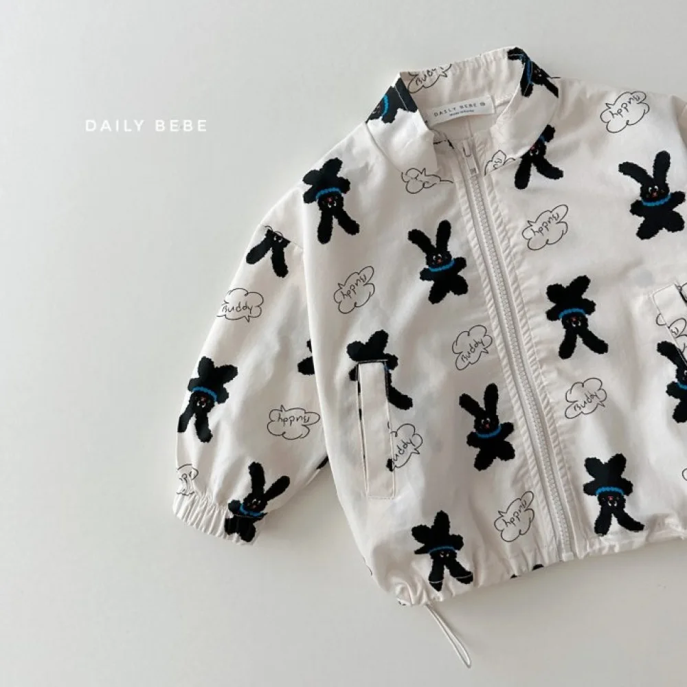 Description Picture 4 of item2025 Summer New Baby Cute Cartoon Print Coat Long Sleeve Infant Girl Sunscreen Jacket Kids Boys Zipper Coat Children Clothes