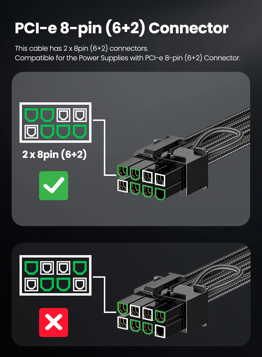 Fasgear-pcie 5.0 Cabo de Alimentação 70cm 12vhpwr Conector para Rtx 4070 4080 4090 Compatível para Asus Evga Sazonal Psu Totalmente Modular - Imagem 2