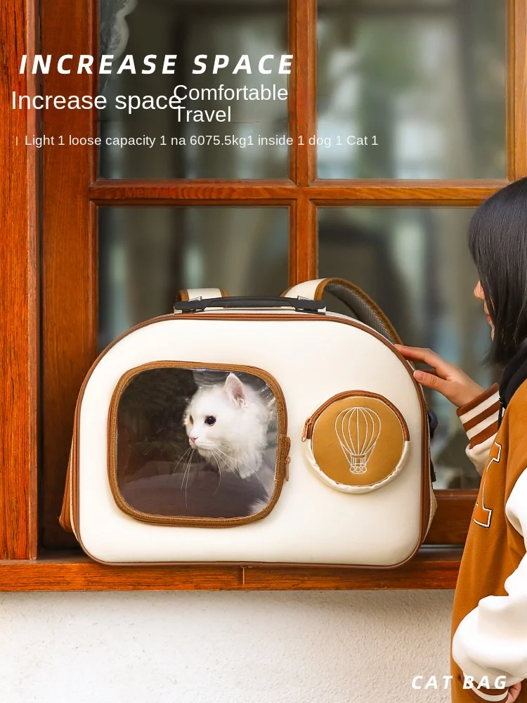 Cat Bag Going Out Portable Pet Trolley Box Cat Backpack Dog Trolley Travel Space Capsule Cat Suitcase