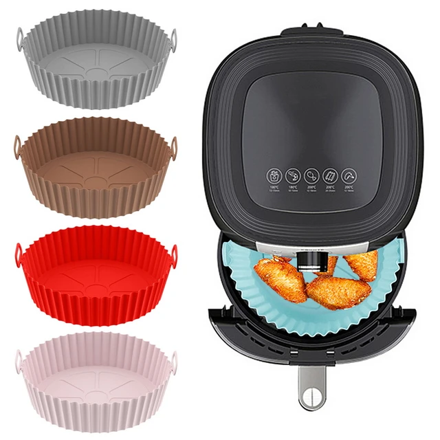 Dropship 2Pcs Air Fryer Silicone Pot Baskets Liners Non-Stick Safe Oven Baking  Tray Mats to Sell Online at a Lower Price