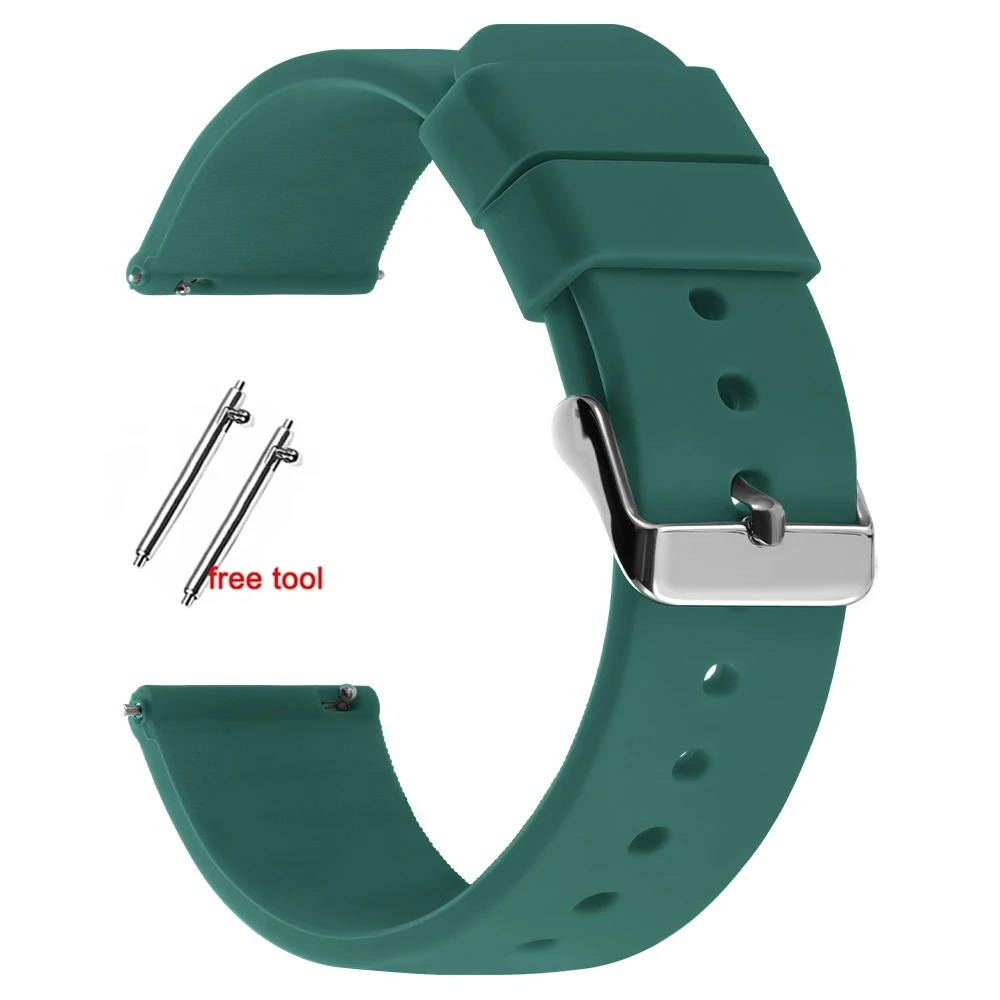 Versatile Silicone Watch Strap - Multiple Sizes Available