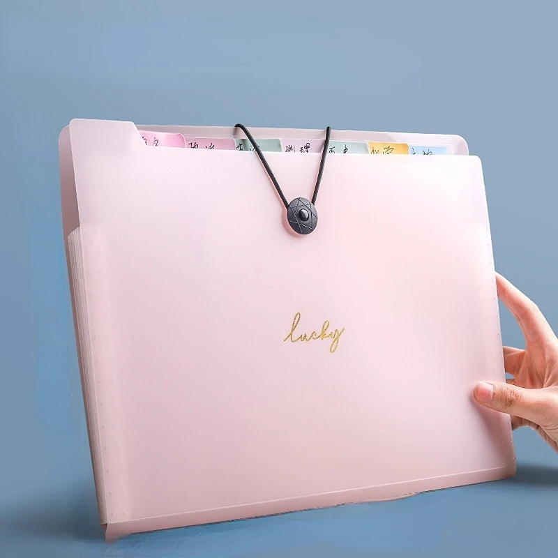 

A4 Folder 8/12 Layer File Jackets Multi-layered Classification File Folder Expanding Wallet A4 Document Pages Storage Bag