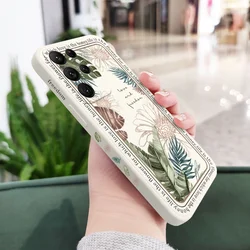 Tropical Style Phone Case Cover - S20 FE (White)