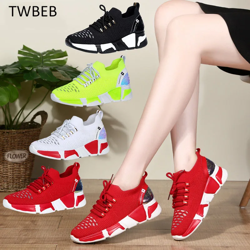 

Сетчатые кроссовки для женщин, повседневная обувь, дышащие женские кроссовки с мягкой подошвой, женские теннисные кроссовки