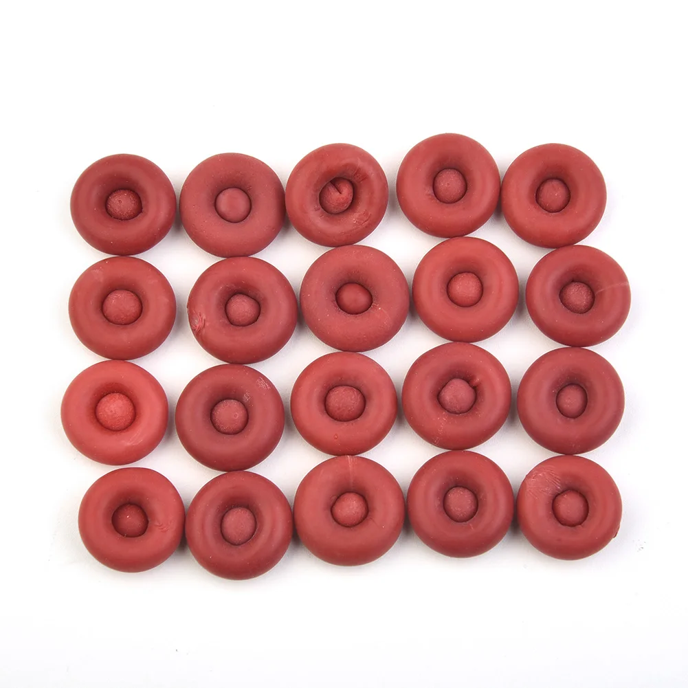 20Pcs Caulking Gun Nozzles Cap Red Caulk Saving Cap Caulk Sealer Saver Open Caulking Tube For Sealing And Preserving caulking gun caulking gun nozzles caulking nozzle caulking tools caulking cap