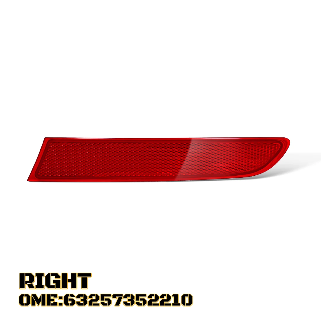63257352209 63257352210 BMW X3 F25 2014 2015 2016 2017 리어 범퍼 리플렉터 테일 브레이크 경고 정지등