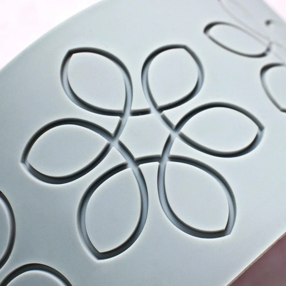 Chinoiserie Pavilion Swan Flower Leaf Lace Silicone Mold DIY Sugar Pad Thin Chocolate C... - SKU FLSM2153 - UGI Packaging