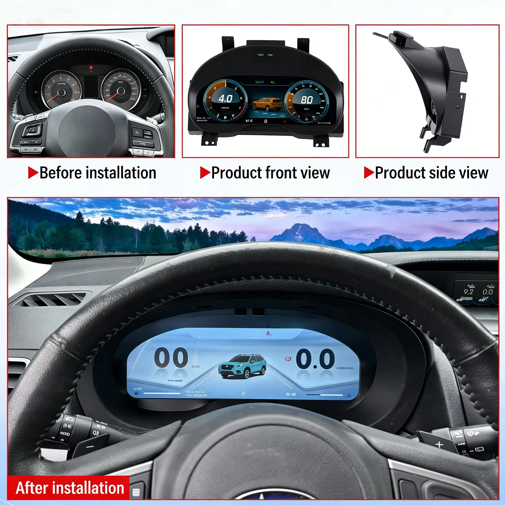 Panel de Instrumentos Digital para Subaru Forester Legacy 2013 2014 2015~2018, Pantalla LCD de Rendimiento Digital, Tablero de Instrumentos 2