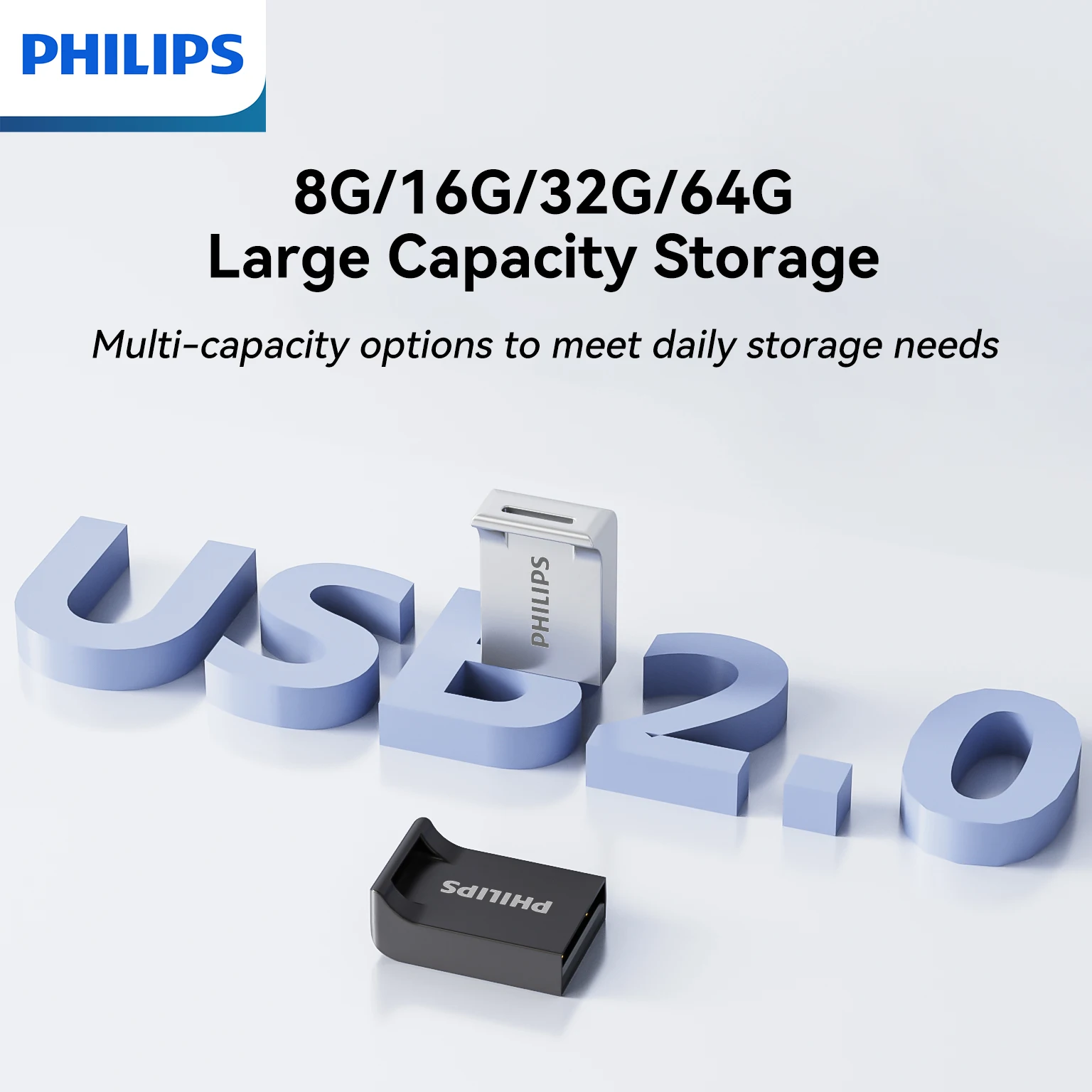 PHILIPS Ultra Slim USB Flash Drive - Compact Storage Solution