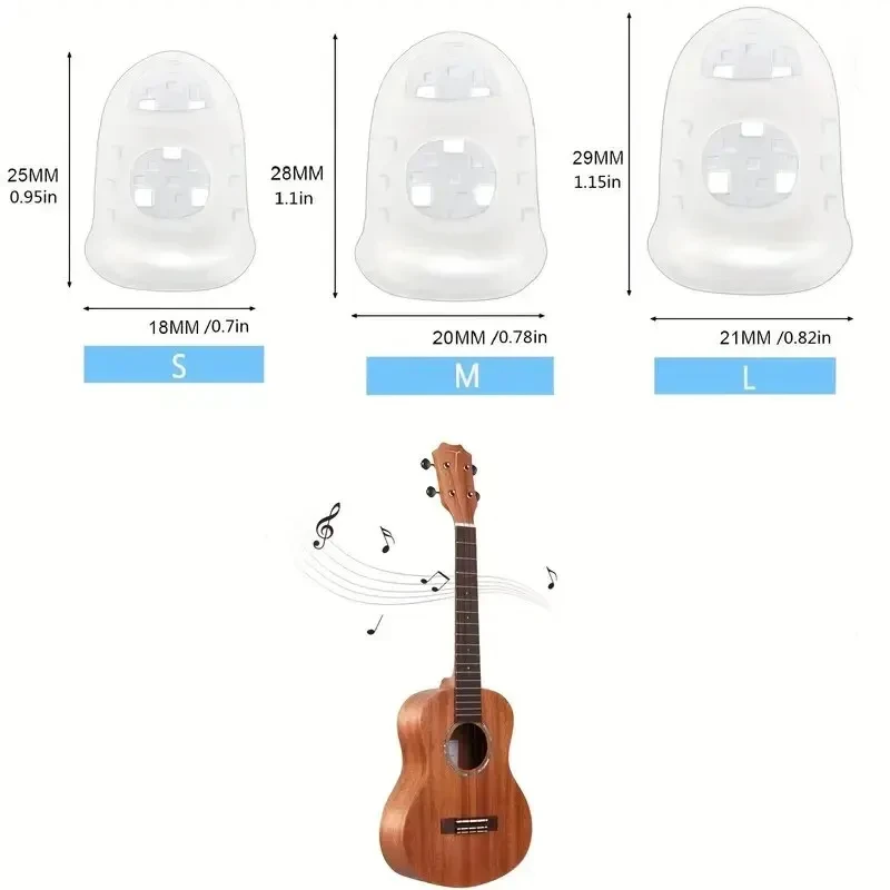 Guitar Fingertip Protection Set - Silicone Caps