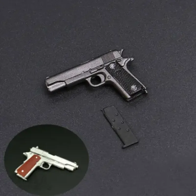 

Только серебристый пистолет в масштабе 1:6 M1911, модель пистолета, игрушки, реквизит для фильма, фигурка 12 дюймов