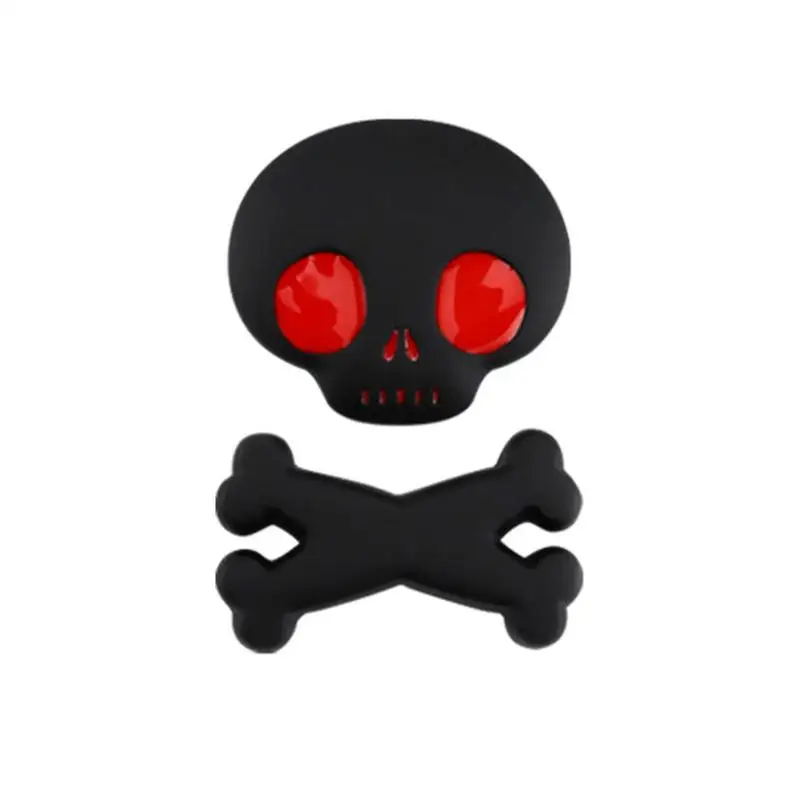 

Skull Head Car Sticker Body Emblem Decals For Bike Car Skull Emblem Badge Car Styling Stickers For Bike Cars SUVs Trucks