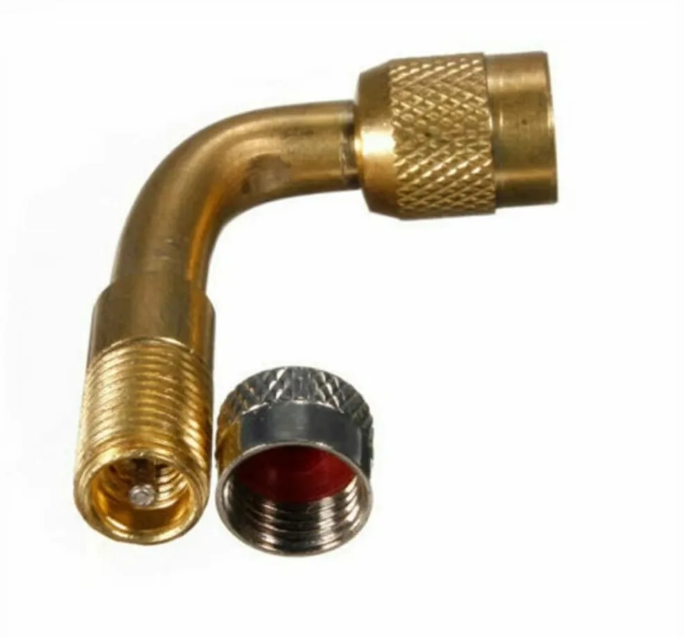 1pc Tyre Valve Extension 90 Degree Adaptor Motorcycle Car Tire Stem Extender