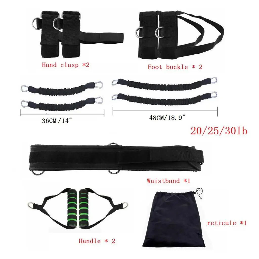 Arm Leg Speed Strength Agility Training Strap Boxing Training Resistance Bands for Football Basketball Taekwondo Equipment Arm Leg Speed Strength Agility Training Strap Boxing Training Resistance Bands for Football Basketball Taekwondo Equipment