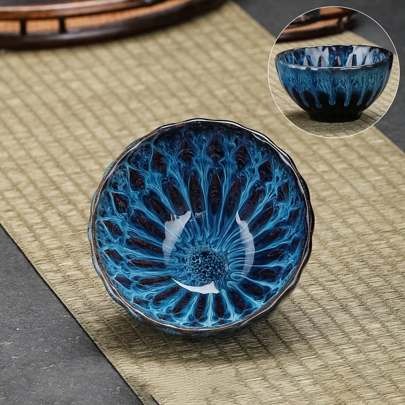 1 Chinese style tea cup, kiln transformed ceramic tea cup, Kung Fu household afternoon cup coffee cup espresso cups coffee cup,tea cup,coffee mug