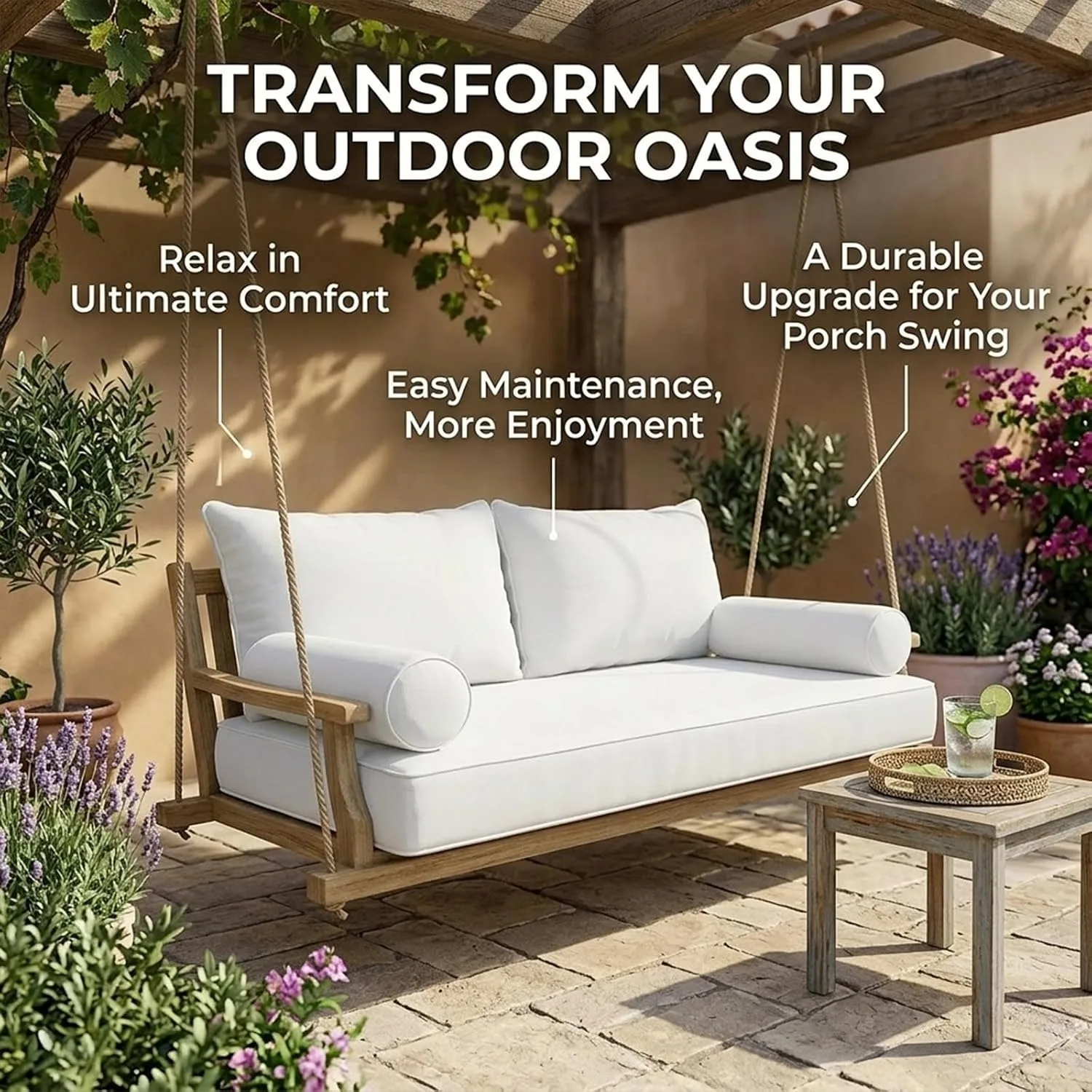 Outdoor Daybed Twin Mattress Cover Set 5