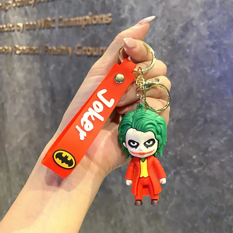 Latest Cartoon Superhero Batman Keychain Bag Pendant Joker