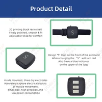 EMG Armband Dry Electrode Muscle Sensor Wearable Device Gesture Control Game Robot Bluetooth With Upper PC Software for Arduino 2