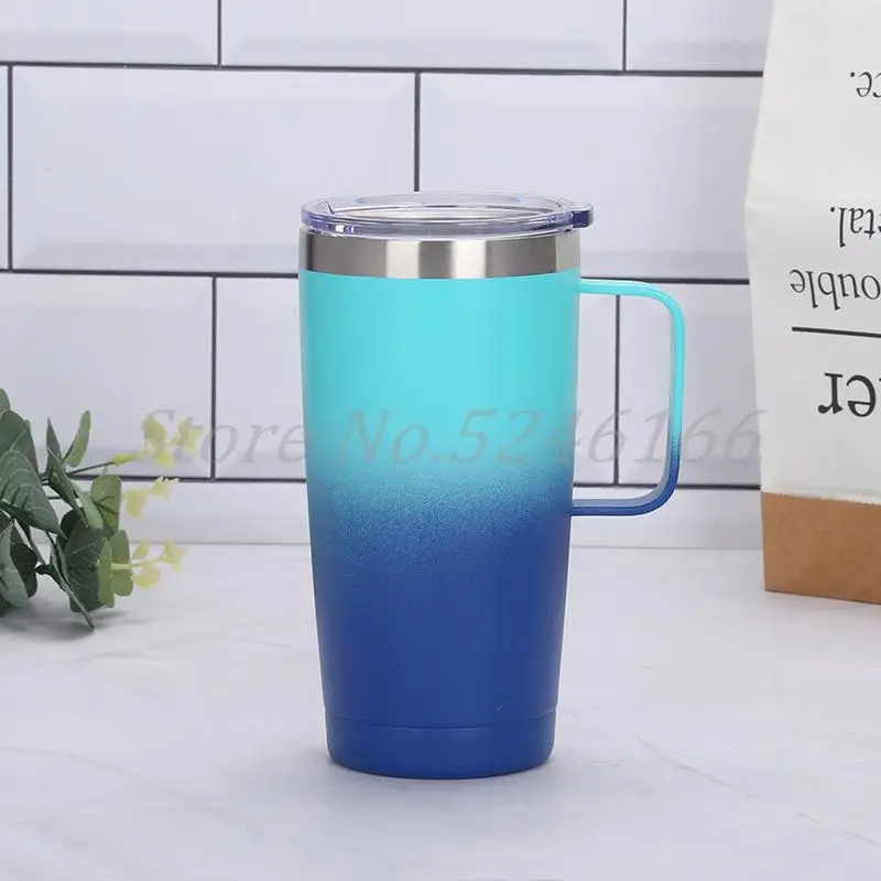 20oz 30oz Handle Tumbler Travel Mug with handle Ice Cup Termos Double Wall  Vacuum Insulated Coffee Mug Stainless Steel Termica - AliExpress