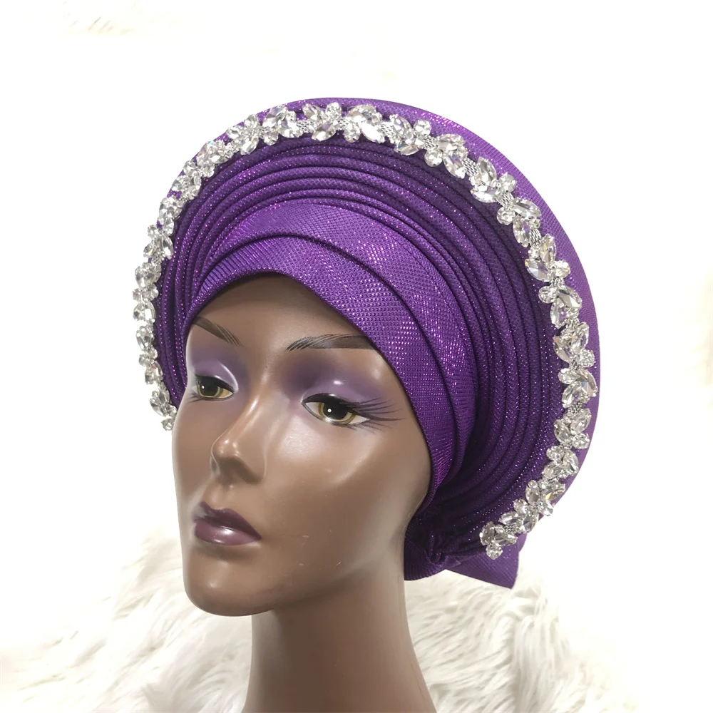2022 Auto Gele Headtie Big Size Women Cap For African Hats Nigerian Auto Gele ASOOKE Headtie ASOEBI Headtie Wholesale Turban