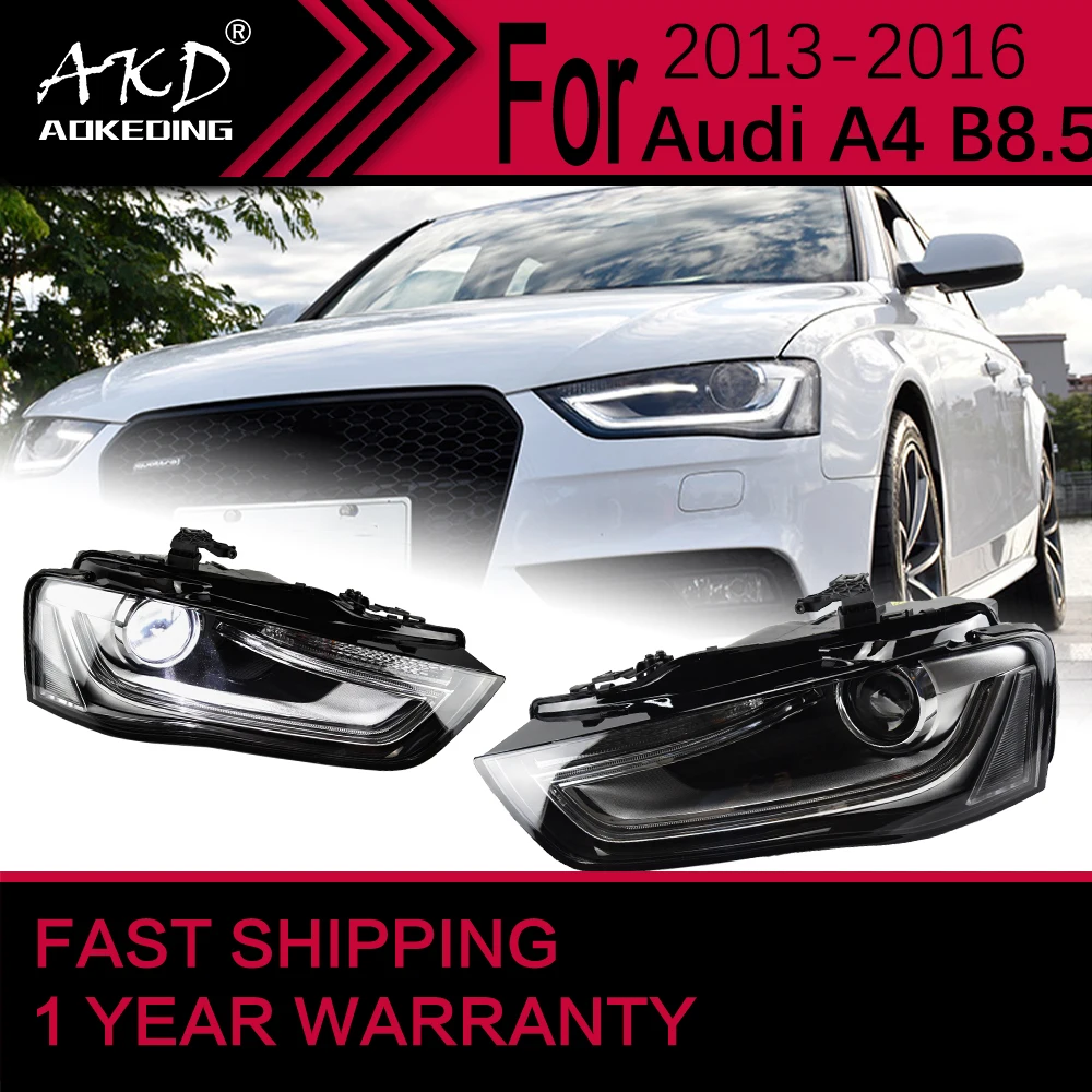 Car Lights for Audi A4 B8.5 A4L LED Headlight 2013-2016 S4 Head