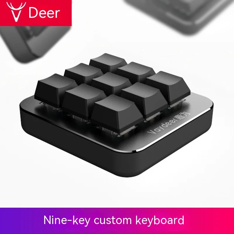 

Mechanical custom small keyboard one handed macro programming mini portable shortcut keys copy and paste one click office game