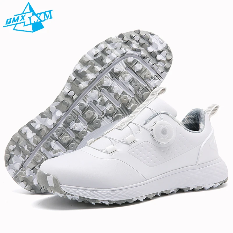Golf Shoes Men Waterproof Breathable Couple Golf Sneakers Women Non-slip Spikeless Sports Shoes Walking Outdoor Footwear