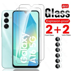 Samsung A16 Protective with 4-in-1 Camera Lens and Screen Protector for Samsung A16 4G (4In1 2Front 2Lens)