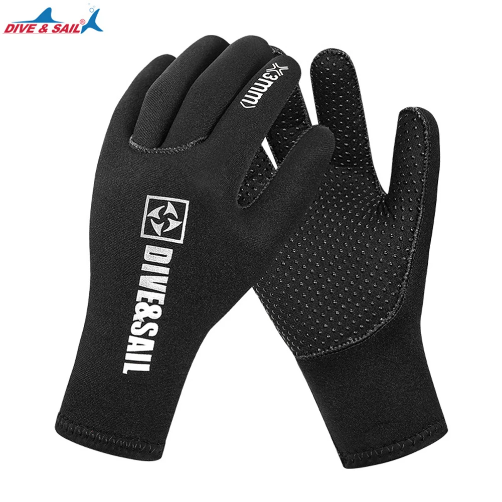3mm Neoprene Diving Gloves Men Women Winter Surfing Snorkeling Canoeing