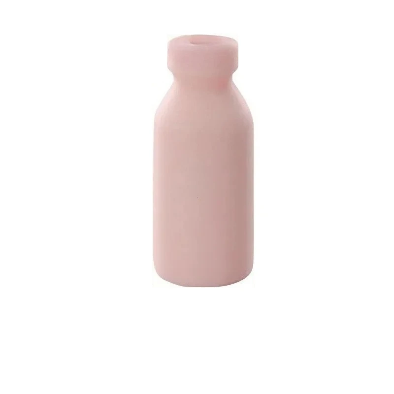 Silicone Masturbator Soft Emulational Vaginal Bulge Portable Manual Male Masturbation Cup Milk Bottle Shape Sex Toys for Man