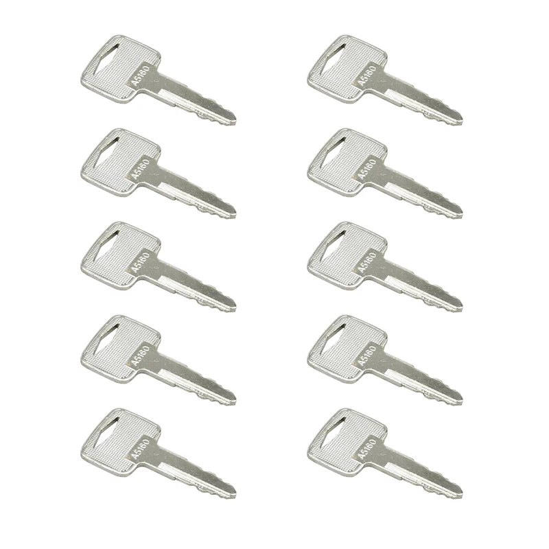 10PCS 점화 키 A5160 91A07-01910 미쓰비시 지게차와 호환 가능 캐터필..