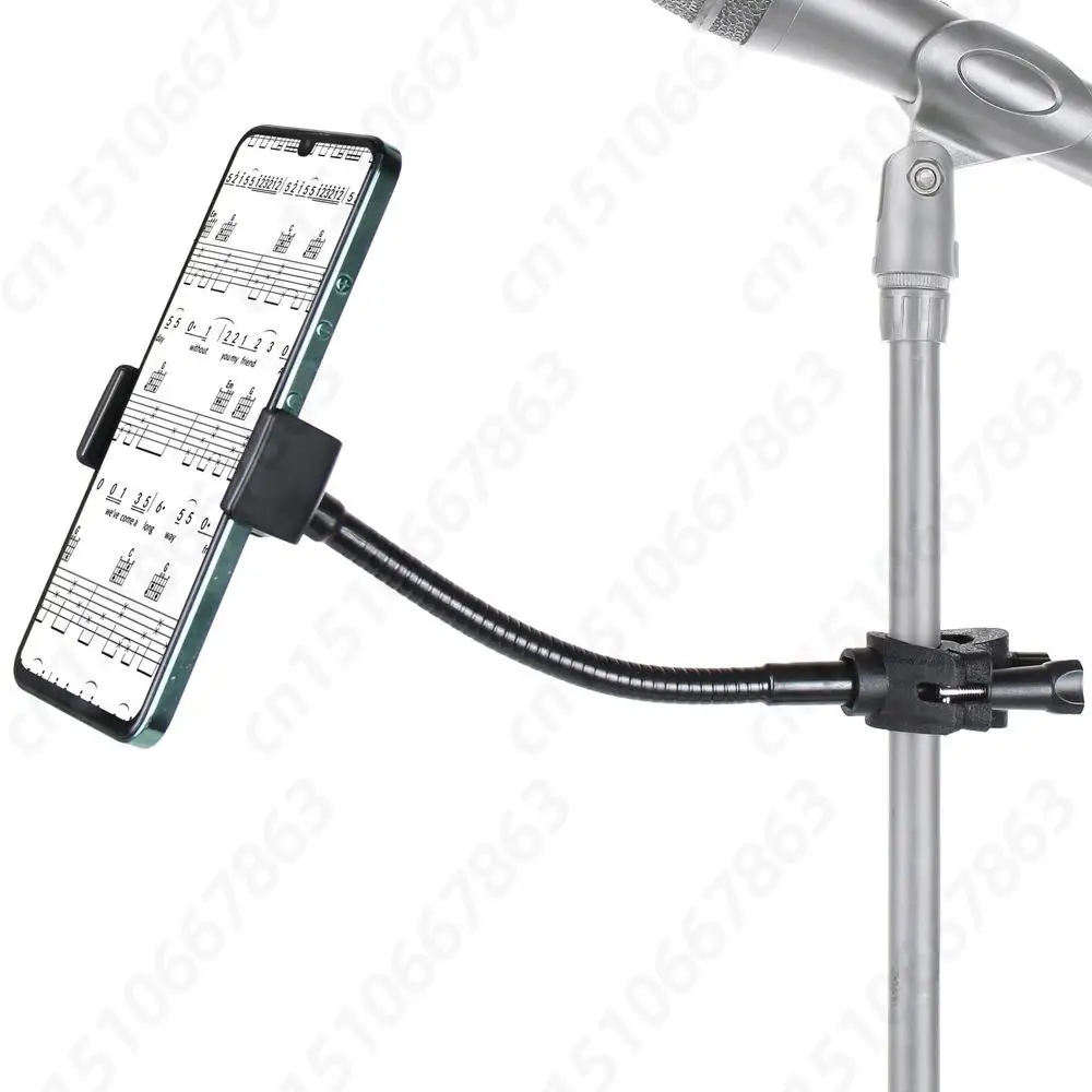 마이크 스탠드 전화 홀더 핸즈프리 긴 핸드폰 마운트 구즈넥 폴 전화 음악 스탠드 마이크 스탠드/스마트 폰 홀더