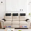 5 Pcs Recliner Covers Sherpa Arm Covers for Recliner Chair with Storage Pockets Headrest Cover for Recliner Chair Armchair 1